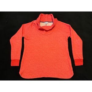 Columbia Women's Funnel Neck Pullover Sweatshirt Red Pink Heathered Size XL